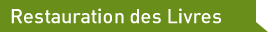Restauration des livres